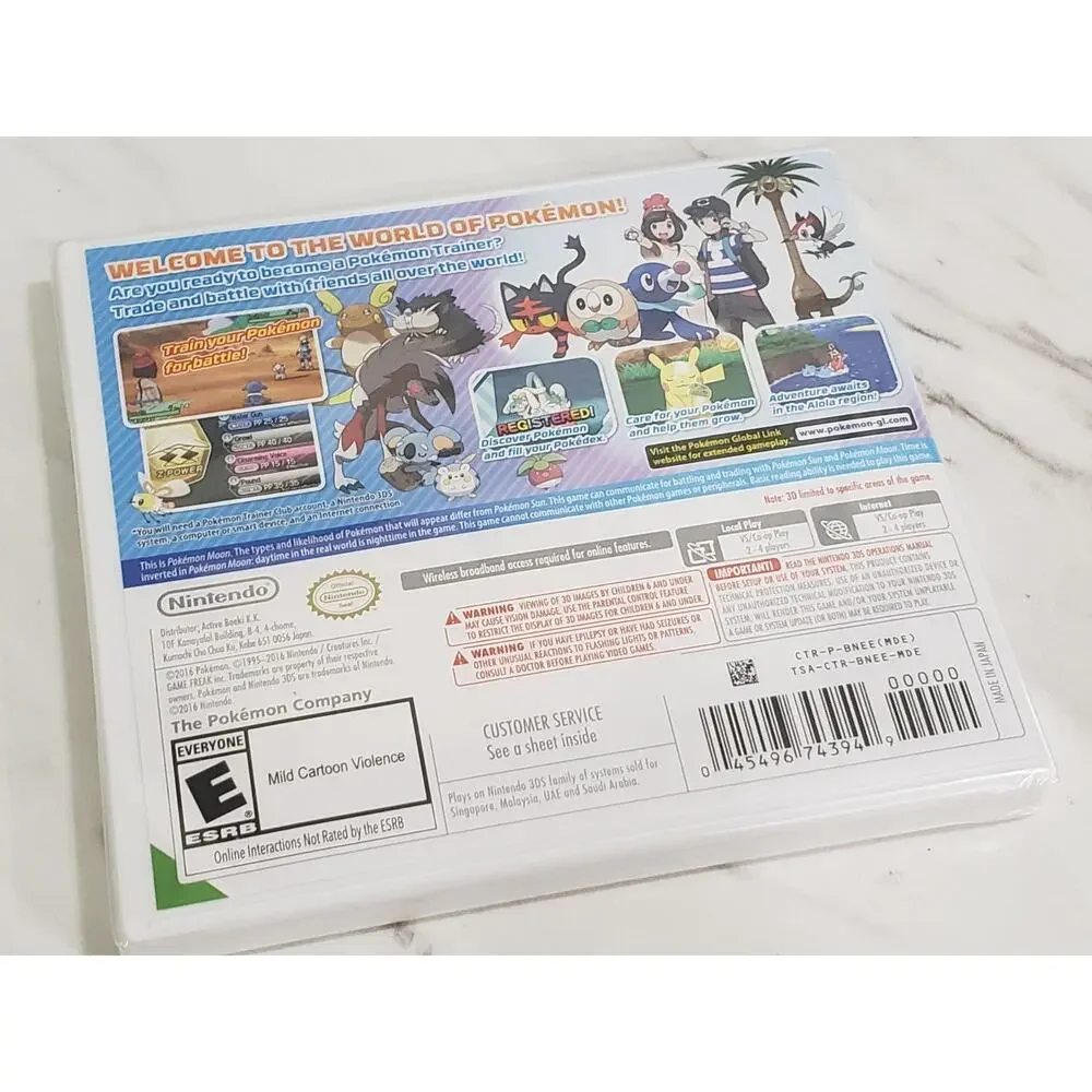 Pokemon Moon (Nintendo 3DS) Brand New‎ Factory Sealed 2016